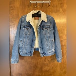 Vintage Levi’s denim Sherpa jacket